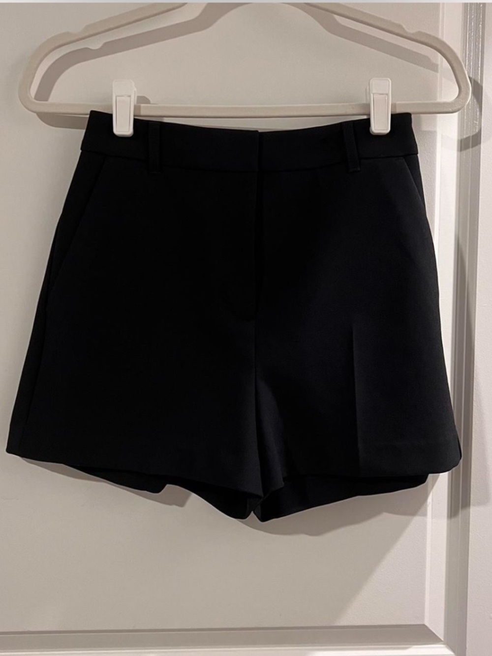Express Black High-Rise Tailored Shorts